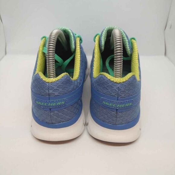 Skechers Flex Appeal Arctic Trainers Shoes Womens Size 7.5‎ Blue Sneakers Casual - Picture 4 of 8